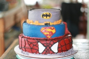 Superhero Cake for my sons birthday pic 1